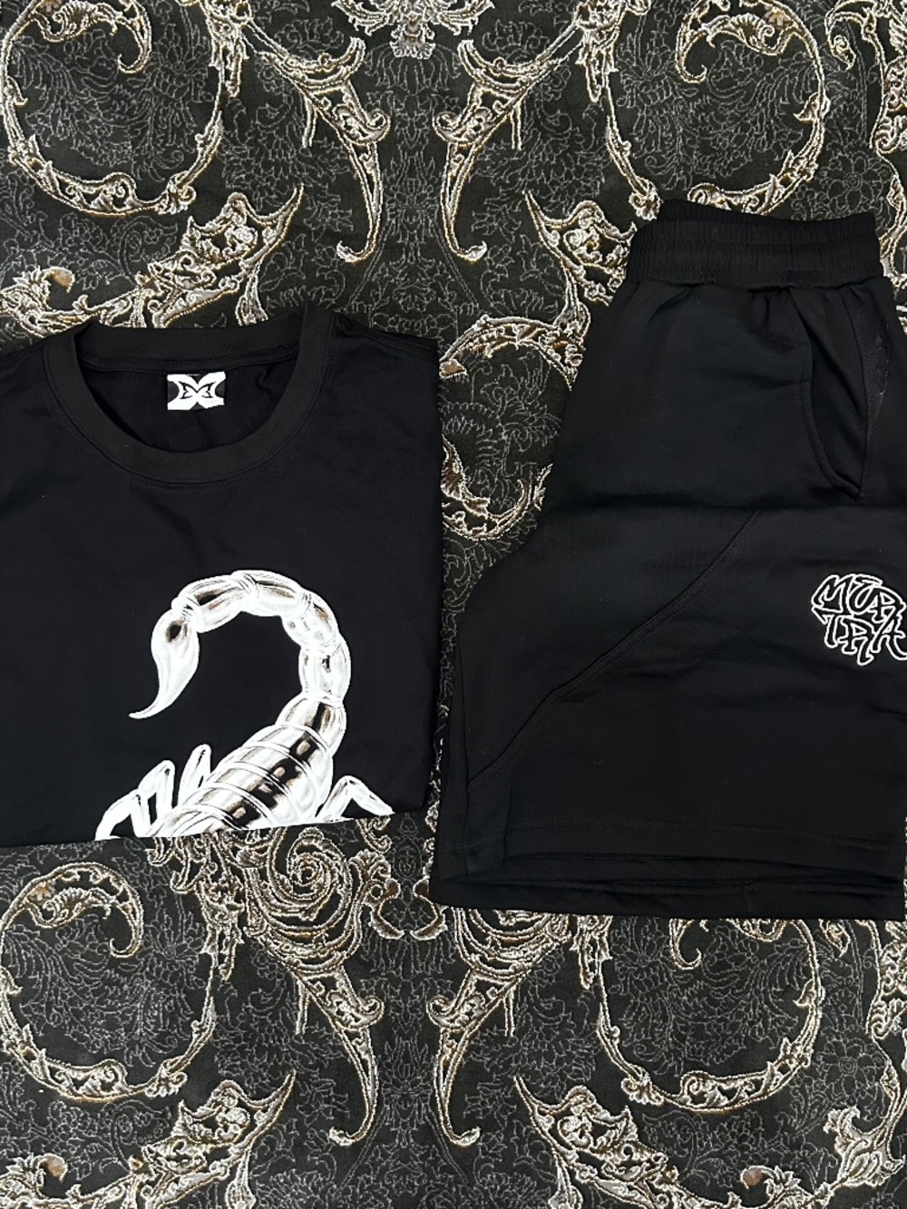 Mertra streetwear black outfit set